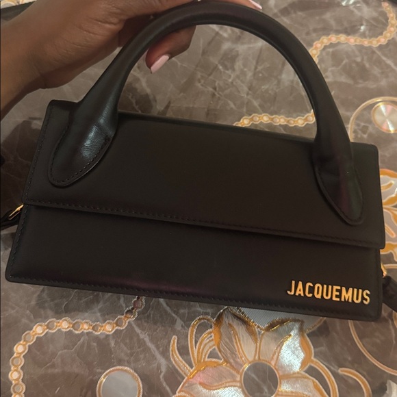 Jacquemus Black Mini Bag with Gold Accents - Picture 8 of 11